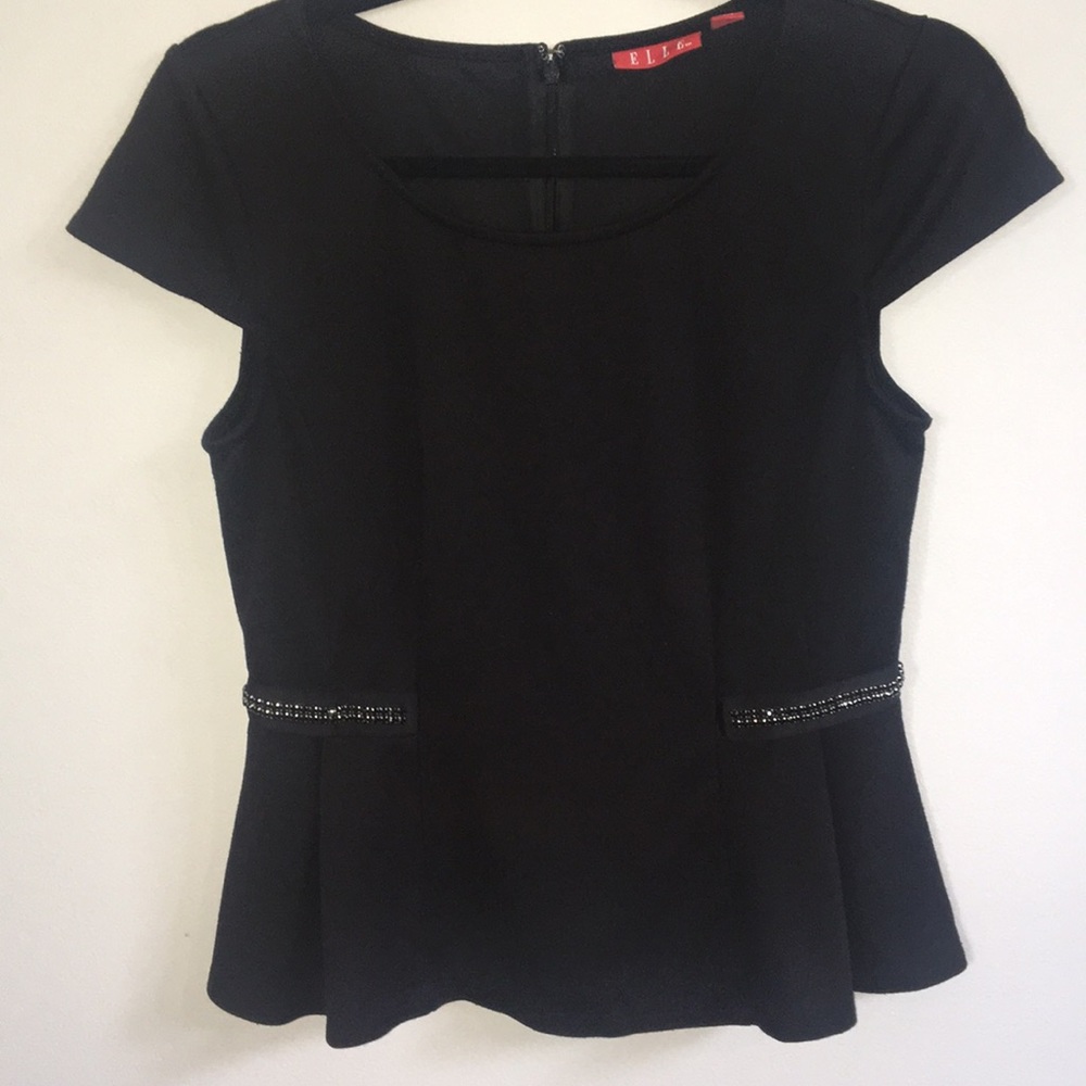 Peplum Cap Sleeve Top - Elle - Medium